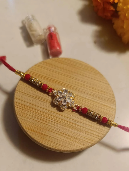 Floral Diamond Rakhi