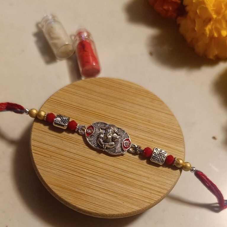Silver Ganesha Rakhi